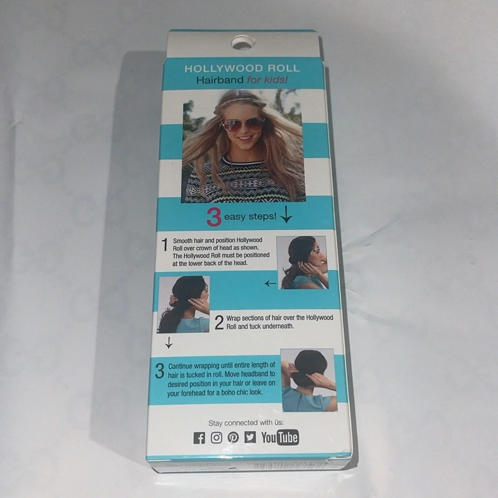 NWT NIB SCUNCI HAIRBAND HOLLYWOOD ROLL - Picture 4 of 6